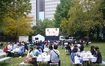 ⽇⽐⾕公園で開催した「東京味わいフェスタ」