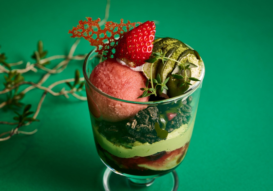 ふたりの魔女のパルフェ ベリーと抹茶