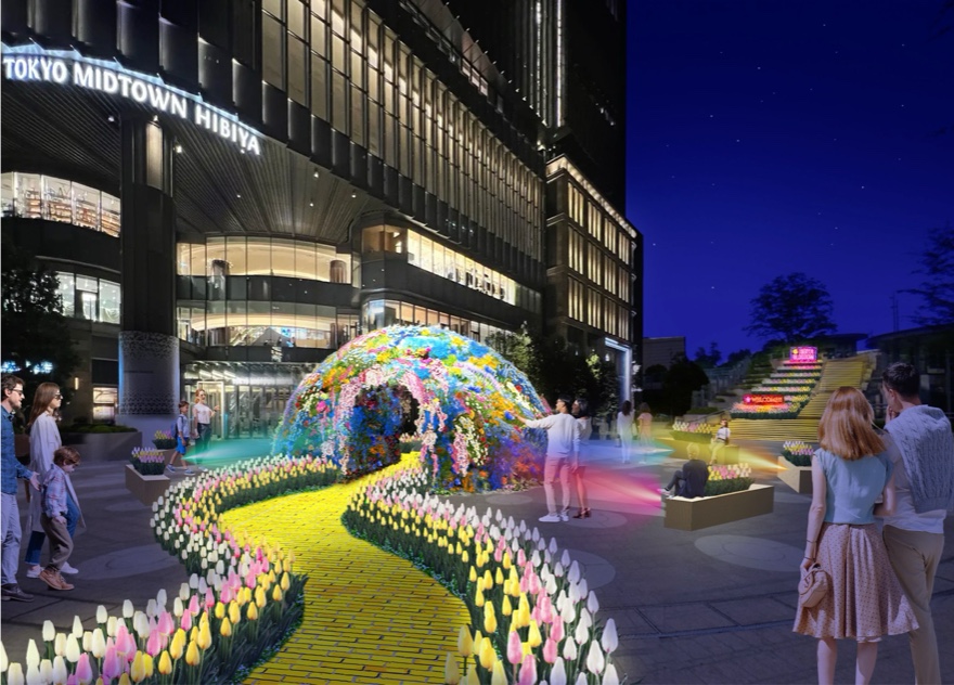 日比谷ブロッサム2026 | 夜間はライトアップ＆劇中歌が流れる特別演出も
