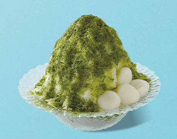長崎県 そのぎ抹茶のかき氷～練乳エスプーマ添え～