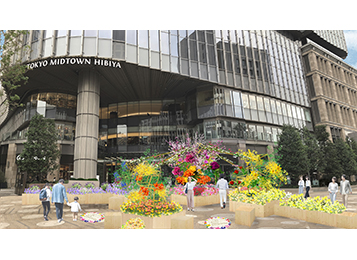 HIBIYA BLOSSOM GARDEN 日中のパース