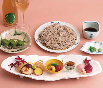 そばがみ晩秋の膳＆仙禽ナチュール シードル
