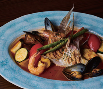 真鯛のかまのブイヤベース