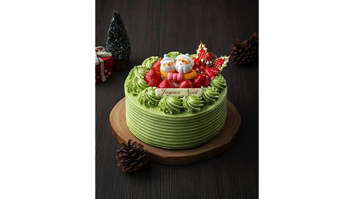 サンタのクリスマスケーキ 抹茶 5号 レストラン フード 東京ミッドタウン日比谷