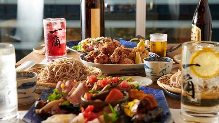 HIBIYA CENTRAL MARKET内「一角」飲み放題付きの新コースのリニューアル!