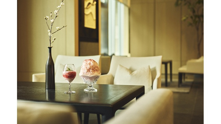 「秀月堂監修かき氷 さくらミルク」「MORIZO SPECIAL いちごみるく」