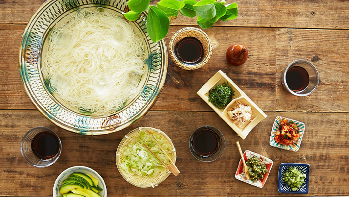 夏の麺